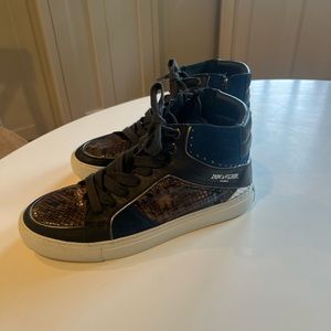 Zadig and Voltaire size 41 high top sneakers